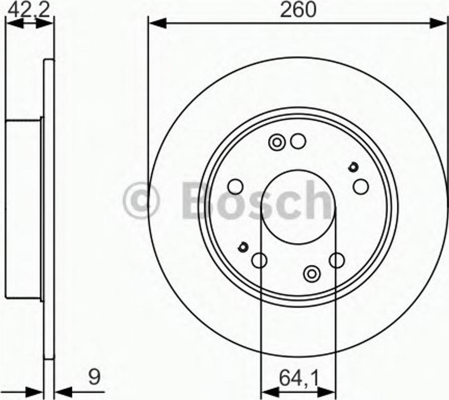 BOSCH 0 986 479 990 - Bremžu diski autodraugiem.lv