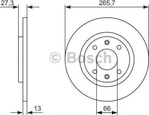 BOSCH 0 986 479 909 - Bremžu diski autodraugiem.lv