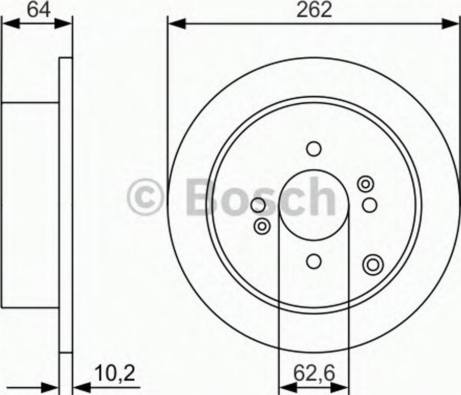 BOSCH 0 986 479 983 - Bremžu diski autodraugiem.lv