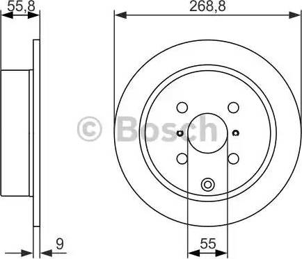 BOSCH 0 986 479 938 - Bremžu diski autodraugiem.lv