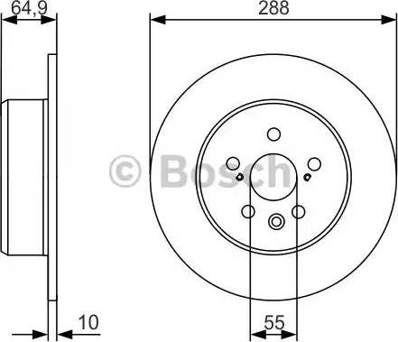 BOSCH 0 986 479 970 - Bremžu diski autodraugiem.lv