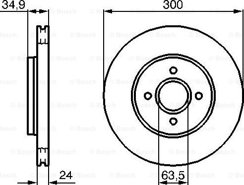 BOSCH 0 986 479 048 - Bremžu diski autodraugiem.lv