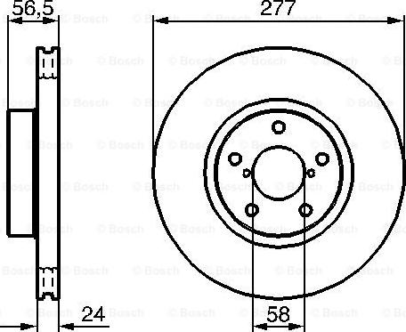 BOSCH 0 986 479 147 - Bremžu diski autodraugiem.lv