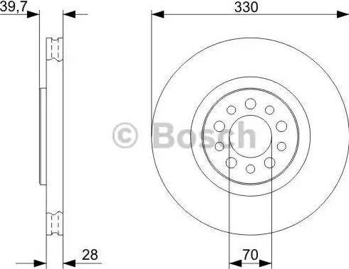 BOSCH 0 986 479 324 - Bremžu diski autodraugiem.lv