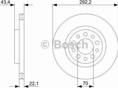 BOSCH 0 986 479 326 - Bremžu diski autodraugiem.lv