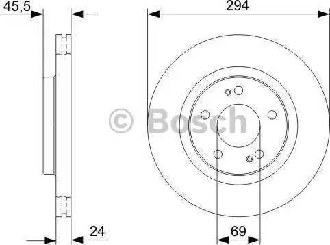 BOSCH 0 986 479 528 - Bremžu diski autodraugiem.lv