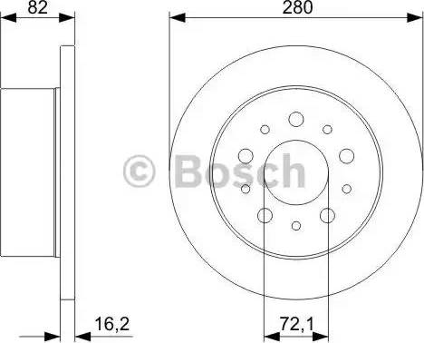 BOSCH 0 986 479 298 - Bremžu diski autodraugiem.lv