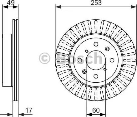 BOSCH 0 986 479 790 - Bremžu diski autodraugiem.lv