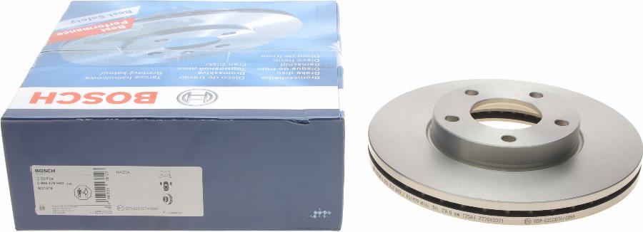 BOSCH 0 986 479 R83 - Bremžu diski autodraugiem.lv