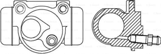 BOSCH 0 986 475 616 - Riteņa bremžu cilindrs autodraugiem.lv