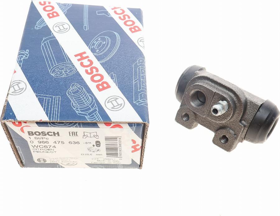 BOSCH 0 986 475 636 - Riteņa bremžu cilindrs autodraugiem.lv