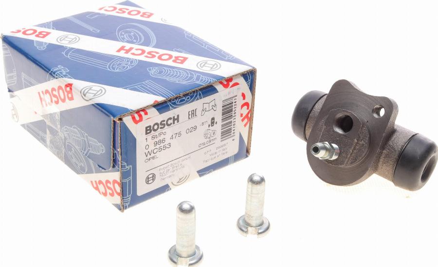 BOSCH 0 986 475 029 - Riteņa bremžu cilindrs autodraugiem.lv