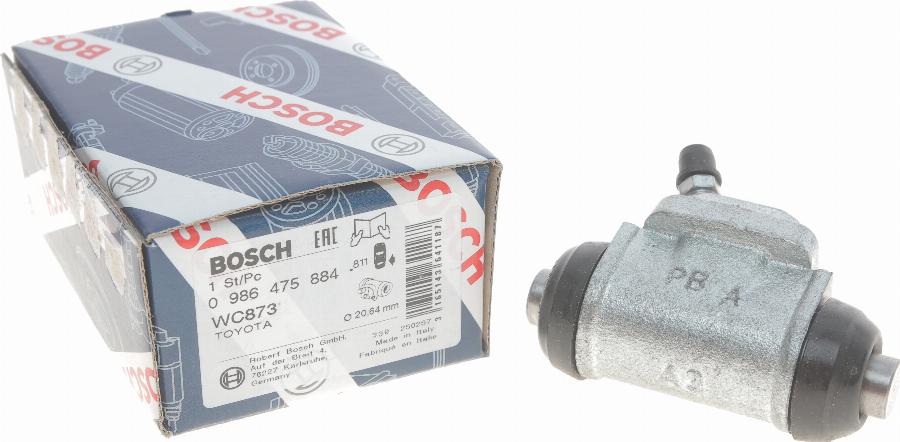 BOSCH 0 986 475 884 - Riteņa bremžu cilindrs autodraugiem.lv