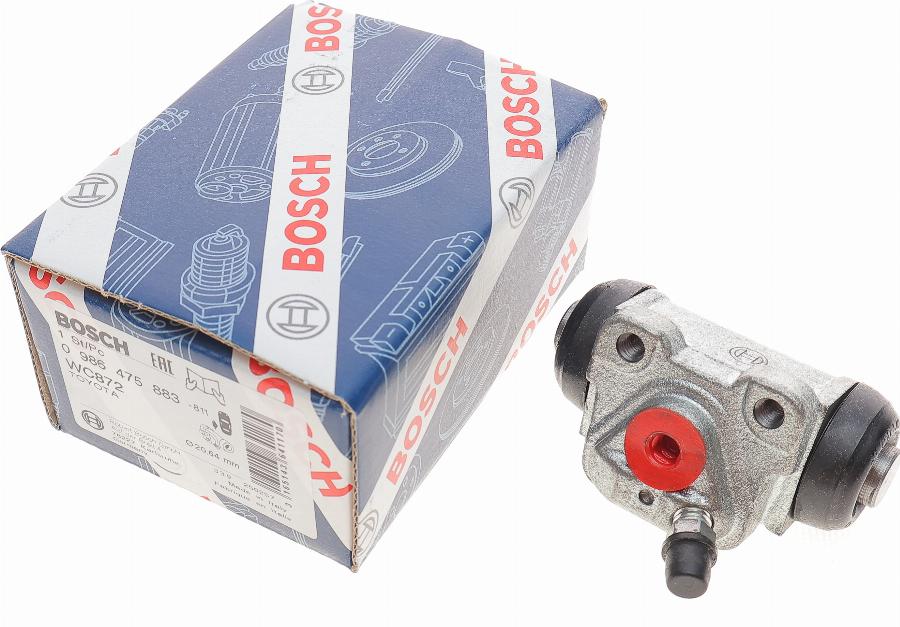 BOSCH 0 986 475 883 - Riteņa bremžu cilindrs autodraugiem.lv