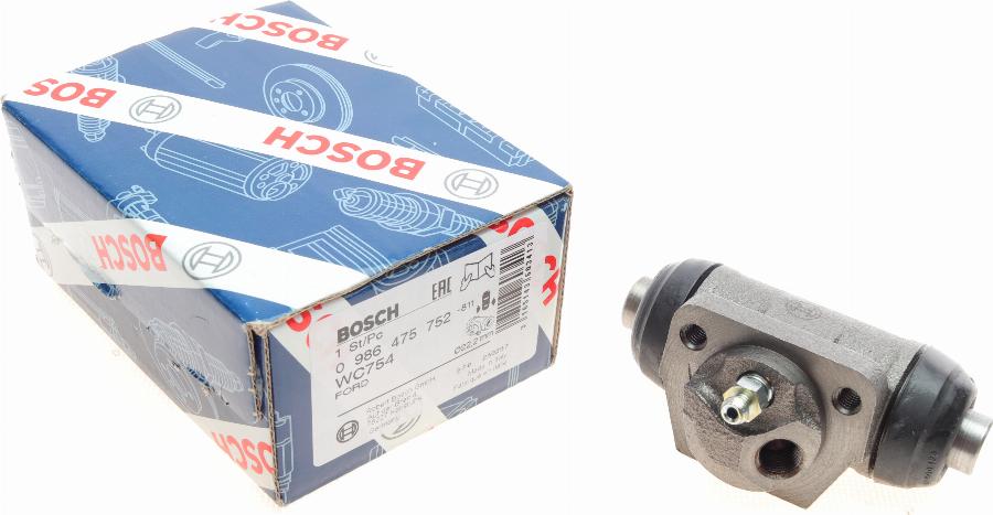 BOSCH 0 986 475 752 - Riteņa bremžu cilindrs autodraugiem.lv