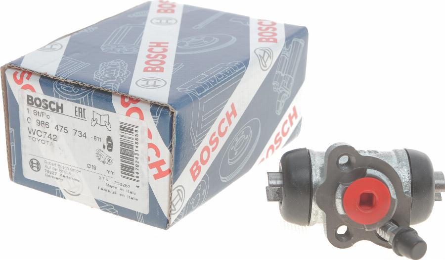 BOSCH 0 986 475 734 - Riteņa bremžu cilindrs autodraugiem.lv