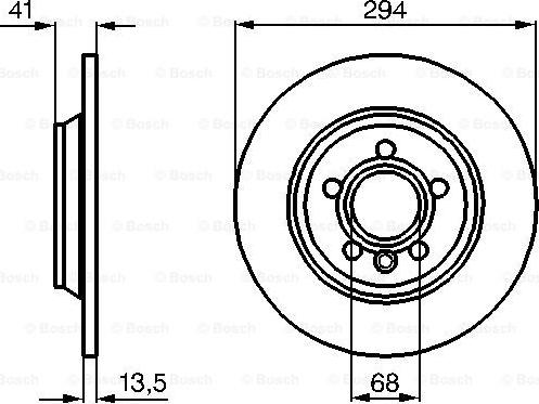 BOSCH 0 986 478 569 - Bremžu diski autodraugiem.lv