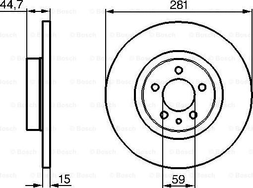 BOSCH 0 986 478 668 - Bremžu diski autodraugiem.lv