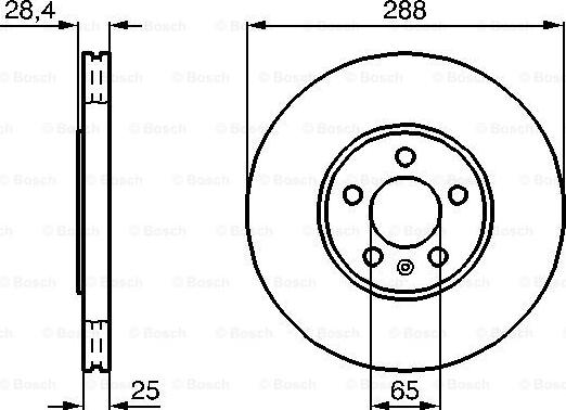 BOSCH 0 986 478 619 - Bremžu diski autodraugiem.lv