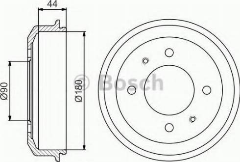 BOSCH 0 986 477 181 - Bremžu trumulis autodraugiem.lv