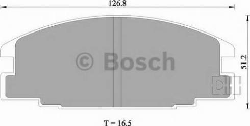 BOSCH 0 986 505 700 - Bremžu uzliku kompl., Disku bremzes autodraugiem.lv