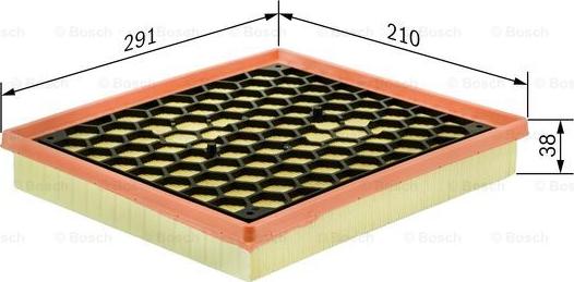 BOSCH 0 986 626 845 - Gaisa filtrs autodraugiem.lv