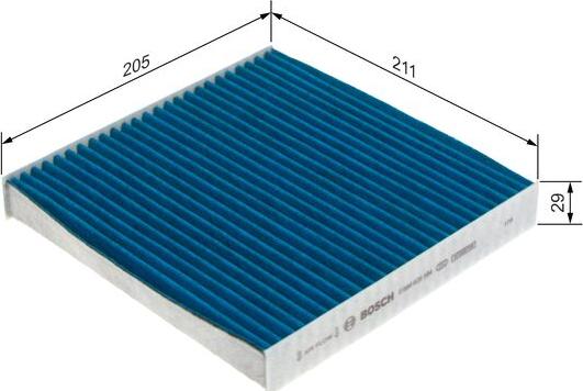 BOSCH 0 986 628 584 - Filtrs, Salona telpas gaiss autodraugiem.lv