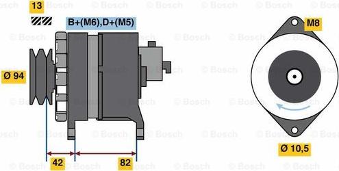 BOSCH 0 986 049 850 - Ģenerators autodraugiem.lv