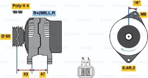 BOSCH 0 986 049 201 - Ģenerators autodraugiem.lv