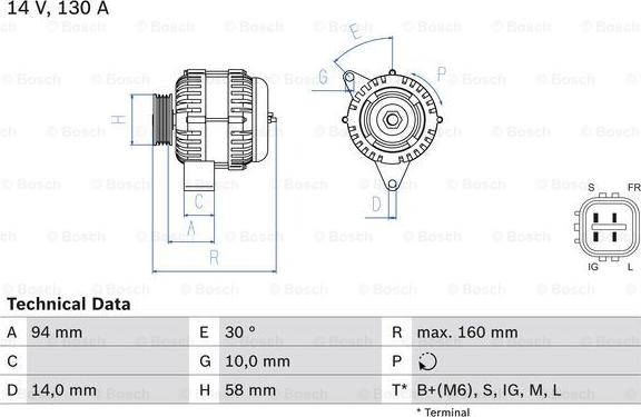 BOSCH 0 986 049 221 - Ģenerators autodraugiem.lv