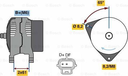 BOSCH 0 986 049 750 - Ģenerators autodraugiem.lv