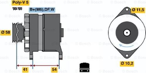 BOSCH 0 986 044 280 - Ģenerators autodraugiem.lv