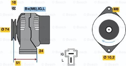 BOSCH 0 986 045 471 - Ģenerators autodraugiem.lv