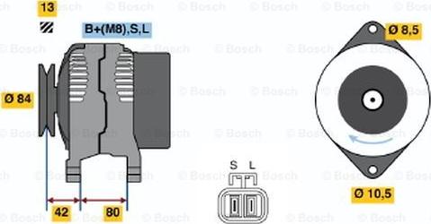 BOSCH 0 986 045 691 - Ģenerators autodraugiem.lv