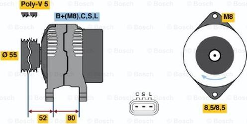 BOSCH 0 986 045 741 - Ģenerators autodraugiem.lv