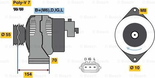 BOSCH 0 986 046 541 - Ģenerators autodraugiem.lv