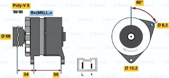 BOSCH 0 986 040 041 - Ģenerators autodraugiem.lv