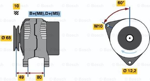 BOSCH 0 986 041 980 - Ģenerators autodraugiem.lv