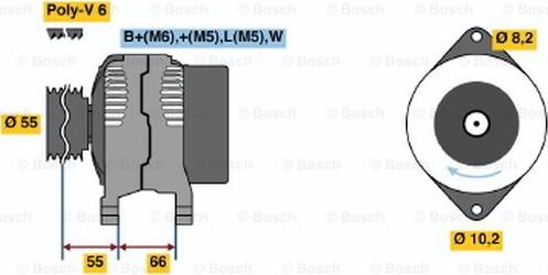 BOSCH 0 986 041 441 - Ģenerators autodraugiem.lv