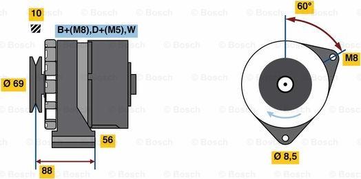 BOSCH 0 986 043 300 - Ģenerators autodraugiem.lv