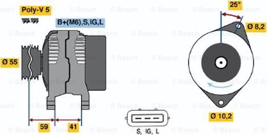 BOSCH 0 986 042 331 - Ģenerators autodraugiem.lv