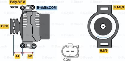 BOSCH 0 986 047 810 - Ģenerators autodraugiem.lv