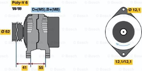 BOSCH 0 986 047 771 - Ģenerators autodraugiem.lv