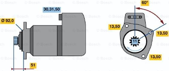 BOSCH 0 986 019 620 - Starteris autodraugiem.lv