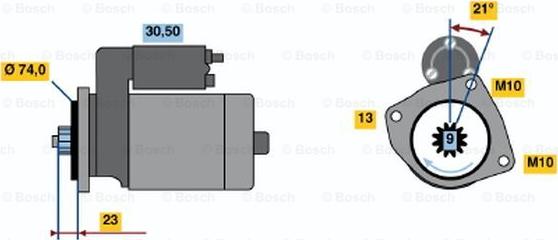 BOSCH 0 986 019 181 - Starteris autodraugiem.lv