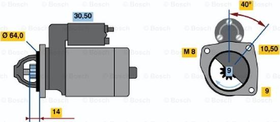 BOSCH 0 986 019 291 - Starteris autodraugiem.lv