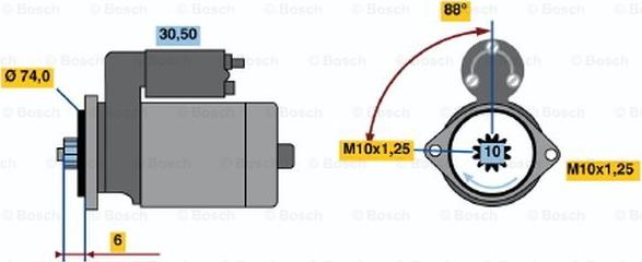 BOSCH 0 986 014 491 - Starteris autodraugiem.lv