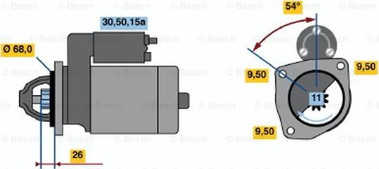 BOSCH 0 986 014 570 - Starteris autodraugiem.lv