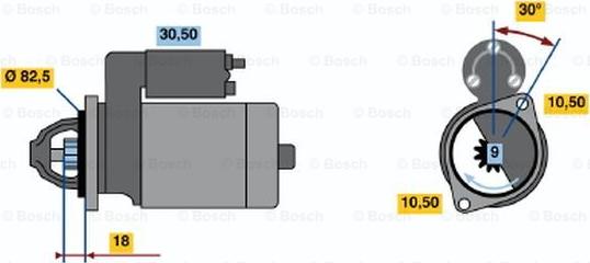 BOSCH 0 986 014 620 - Starteris autodraugiem.lv