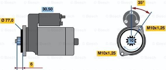 BOSCH 0 986 014 161 - Starteris autodraugiem.lv